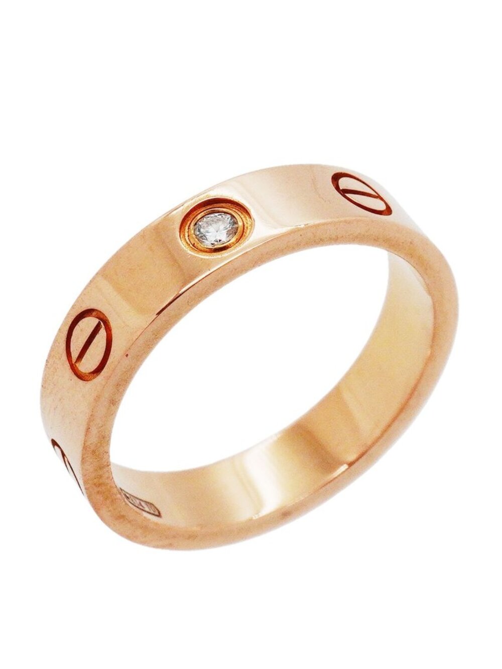 Cartier Ring Mini Love Pink Gold Diamond